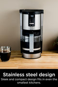 Ninja DCM200C Programmable XL 14 - Cup Coffee Maker, 14 - Cup Glass Carafe, With Permanent Filter, Stainless Steel, Silver - with Silver | Sold by Uncle Wiener's Wholesale