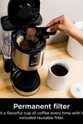 Ninja DCM200C Programmable XL 14 - Cup Coffee Maker, 14 - Cup Glass Carafe, With Permanent Filter, Stainless Steel, Silver - with Silver | Sold by Uncle Wiener's Wholesale