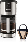Ninja DCM200C Programmable XL 14 - Cup Coffee Maker, 14 - Cup Glass Carafe, With Permanent Filter, Stainless Steel, Silver - with Silver | Sold by Uncle Wiener's Wholesale