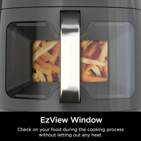 Ninja EzView Air Fryer Max XL, 5.5 - QT Capacity, 7 functions: Max Crisp, Air Roast, Bake, Reheat, Dehydrate, and more, up to 450°F, EzView Window, Grey, AF171C (Canadian Version) - with | Sold by Uncle Wiener's Wholesale