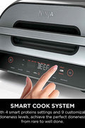 Ninja® Foodi™ Smart XL 6 - in - 1 Indoor Grill with 4 - qt Air Fryer, Roast, Bake, Broil, Dehydrate - with BLACK | Sold by Uncle Wiener's Wholesale