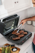 Ninja® Foodi™ Smart XL 6 - in - 1 Indoor Grill with 4 - qt Air Fryer, Roast, Bake, Broil, Dehydrate - with BLACK | Sold by Uncle Wiener's Wholesale