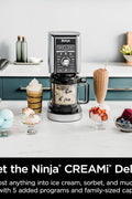 Ninja NC501 CREAMi Deluxe 11 - in - 1 Ice Cream & Frozen Treat Maker for Ice Cream, Sorbet, Milkshakes, Frozen Drinks & More, 11 Programs, with 2 XL Family Size Pint Containers, Perfect for Kids, Silver - with | Sold by Uncle Wiener's Wholesale