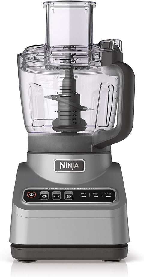 Ninja Professional Plus Food Processor 850 - Watts With Auto - iQ Preset Programs Chop Puree Dough Slice Shred With a 9 - Cup Capacity and a Silver Stainless Finish (BN600C) - Canadian Version, used item - with | Sold by Uncle Wiener's Wholesale