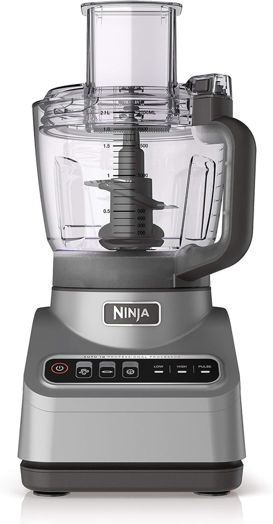 Ninja Professional Plus Food Processor 850 - Watts With Auto - iQ Preset Programs Chop Puree Dough Slice Shred With a 9 - Cup Capacity and a Silver Stainless Finish (BN600C) - Canadian Version, used item - with | Sold by Uncle Wiener's Wholesale