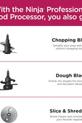 Ninja Professional Plus Food Processor 850 - Watts With Auto - iQ Preset Programs Chop Puree Dough Slice Shred With a 9 - Cup Capacity and a Silver Stainless Finish (BN600C) - Canadian Version, used item - with | Sold by Uncle Wiener's Wholesale