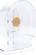 Niteangel Silent Hamster Exercise Wheel - Dual - Bearing Quiet Spinning Acrylic Hamster Running Wheel for Hamster Gerbils Mice Degus Or Other Small Animals (Large - Wider Version) - with | Sold by Uncle Wiener's Wholesale