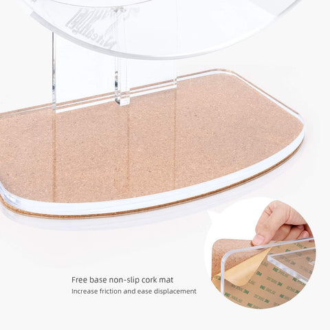 Niteangel Silent Hamster Exercise Wheel - Dual - Bearing Quiet Spinning Acrylic Hamster Running Wheel for Hamster Gerbils Mice Degus Or Other Small Animals (Large - Wider Version) - with | Sold by Uncle Wiener's Wholesale