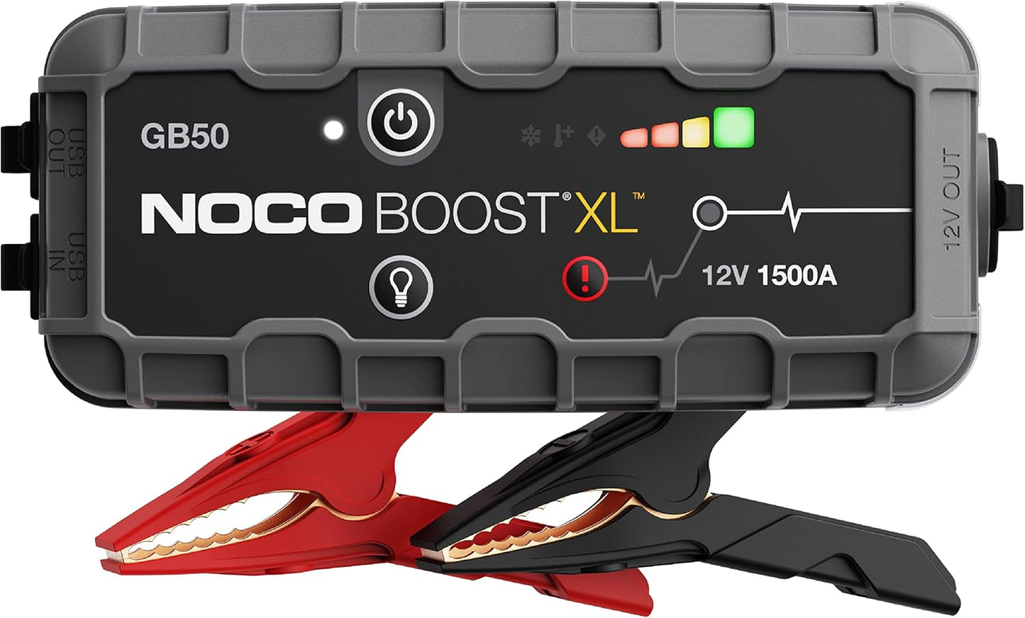 NOCO Boost GB50: 1500A UltraSafe Jump Starter – 12V Lithium Battery Booster Pack, Portable Jump Box, Power Bank & Jumper Cables - For 6.0L Gas and 3.0L Diesel Engines - with | Sold by Uncle Wiener's Wholesale