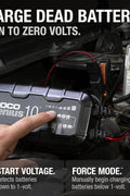 NOCO GENIUS10, 10A Automatic Smart Charger, 6V and 12V Portable Automotive Car Battery Charger, Battery Maintainer, Float Charger, Trickle Charger and Battery Desulfator with Temperature Compensation - with | Sold by Uncle Wiener's Wholesale