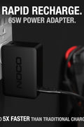 NOCO U65 65W Boost X USB - C Fast Charger for GBX45, GBX55, GBX75, and GBX155 UltraSafe Lithium Jump Starters, Plus MacBook, iPad, iPhone, Galaxy, Dell, Note, Pixel, Lenovo, HP, Switch, and More - with | Sold by Uncle Wiener's Wholesale