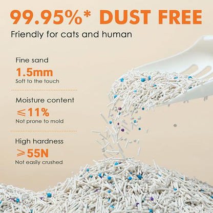 Noisy Lion Tofu Cat Litter 4.8 kg – Vanilla White Tea Fast-Clumping, Low-Tracking & 99.9% Dust-Free Cat Litter, 2 x 2.4 kg Bags - Pet products with | Sold by Uncle Wiener's Wholesale