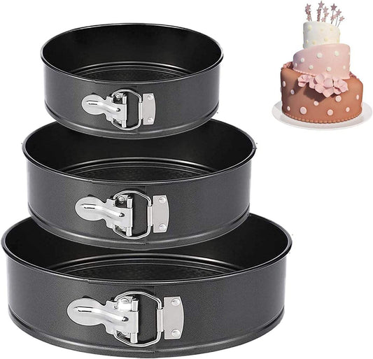 Non-Stick Round Bakeware Set 24cm 26cm 28cm Carbon Steel Baking Pans 220529 - with | Sold by Uncle Wiener's Wholesale