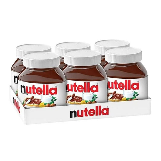 Nutella Hazelnut Spread – 6 × 1 kg Jars (Family Pack) - with | Sold by Uncle Wiener's Wholesale