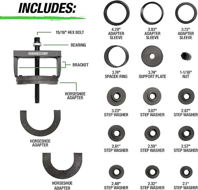 OEMTOOLS Bearing Race and Seal Driver Set – Universal Bearing Installer Kit (76812272133) - with | Sold by Uncle Wiener's Wholesale