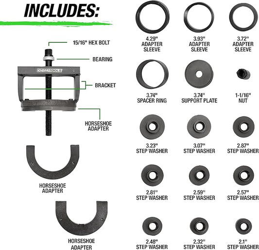 OEMTOOLS Bearing Race and Seal Driver Set – Universal Bearing Installer Kit (76812272133) - with | Sold by Uncle Wiener's Wholesale