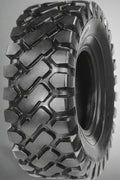 Heavy-duty E-3/L3 bias ply loader tire on warehouse floor

Rock lug pattern close-up for traction

20.5-25 loader tire tread and sidewall view

Mining OTR tire mounted on equipment

Rugged loader tire for industrial applications