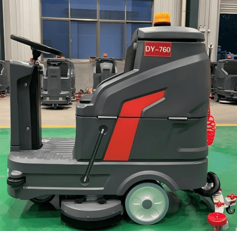 OKG Ride - On Floor Scrubber Heavy - Duty Industrial Floor Cleaning Machine - with | Sold by Uncle Wiener's Wholesale