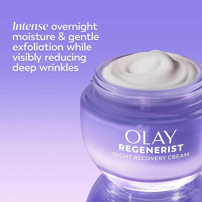 Olay Regenerist Night Recovery Cream Face Moisturizer – Fragrance Free Anti-Aging Night Cream, 50 mL - Home products with | Sold by Uncle Wiener's Wholesale