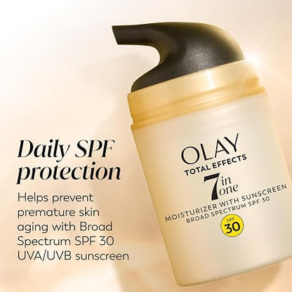 Olay Total Effects 7-in-1 Facial Moisturizer SPF 30 – 50mL Anti-Aging Face Lotion for Dry Skin with Broad Spectrum Sunscreen - Home products with | Sold by Uncle Wiener's Wholesale