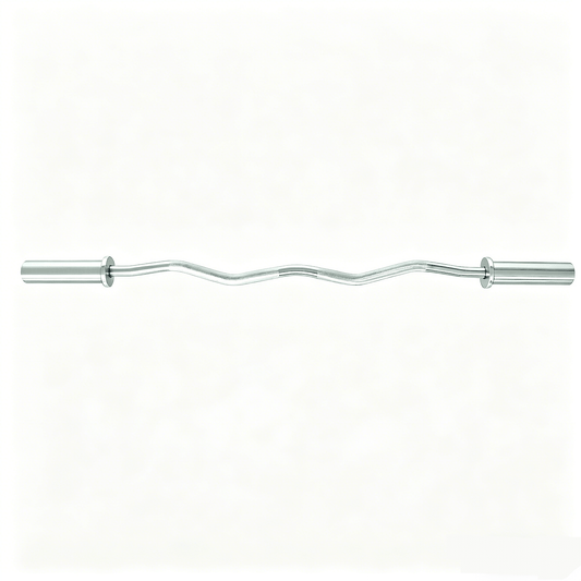 Olympic 47" EZ Curl Bar 2" Weight Plates Chrome Steel with Spring Collars CBLB472 - with | Sold by Uncle Wiener's Wholesale