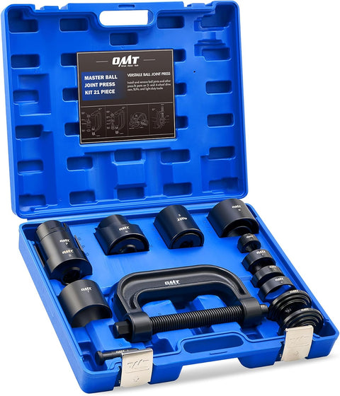 Orion Motor Tech Ball Joint Press Kit, 21 - Piece Master Ball Joint Removal Tool with C - Frame, Heavy - Duty Brake Anchor Pin U Joint Ball Joint Press Tool for 2WD and 4WD Cars - with | Sold by Uncle Wiener's Wholesale