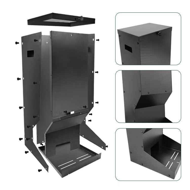 Outdoor Deer Feeder – Powder - Coated Carbon Steel Wildlife & Hunting Bait Feeder 30″ Tall PMDB002 - with | Sold by Uncle Wiener's Wholesale