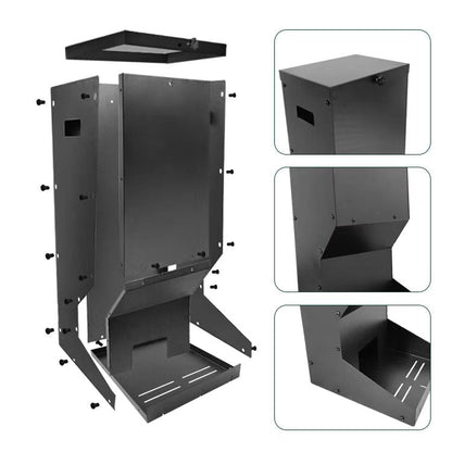 Outdoor Deer Feeder – Powder - Coated Carbon Steel Wildlife & Hunting Bait Feeder 30″ Tall PMDB002 - with | Sold by Uncle Wiener's Wholesale