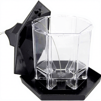 Outdoor Hanging Plastic Bird Feeder Clear Seed Container Weather-Resistant Garden Feeder BF129 - with | Sold by Uncle Wiener's Wholesale
