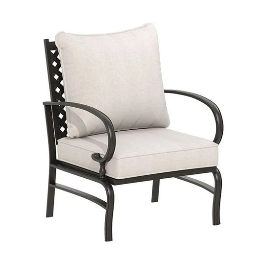 Outdoor Patio Sofa Set Steel Frame Olefin Cushions Modular Seating 4AS25257 Series - with Rocking Chair | Sold by Uncle Wiener's Wholesale