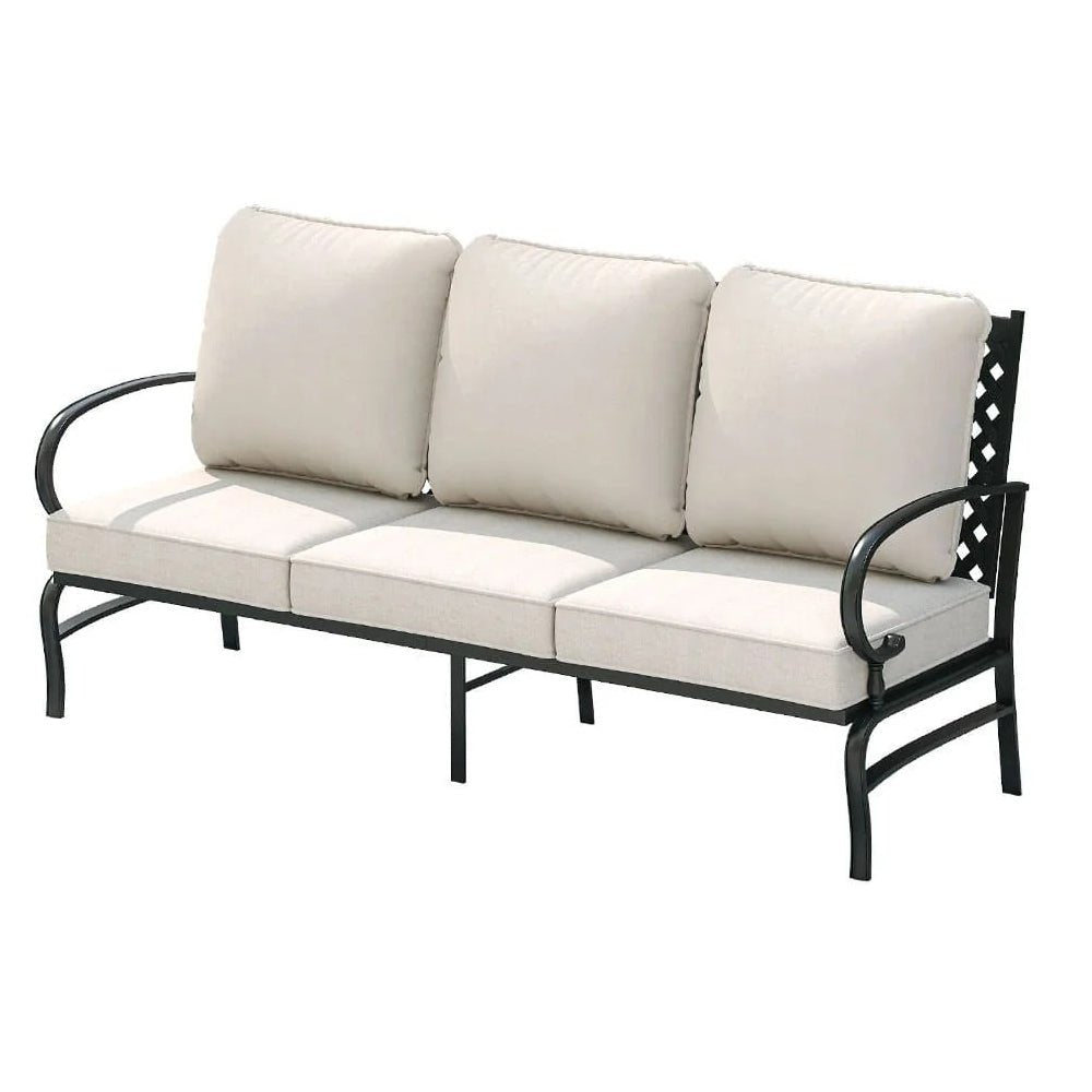 Outdoor Patio Sofa Set Steel Frame Olefin Cushions Modular Seating 4AS25257 Series - with 3 - Seat Outdoor Sofa | Sold by Uncle Wiener's Wholesale