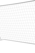 Outdoor Soccer Goal – 7.9 x 4.9 ft Steel Frame with Weatherproof Net | White | 20250610 - with | Sold by Uncle Wiener's Wholesale