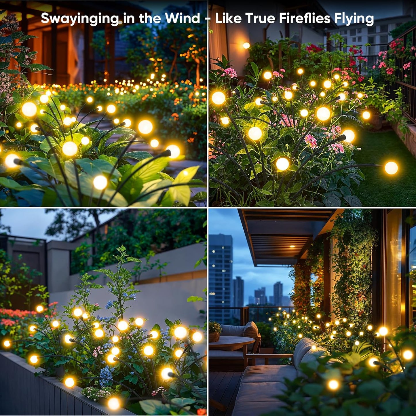 Outdoor Solar Garden Lights 32 LED Waterproof Landscape Lights 4 Pack SOL32L - with | Sold by Uncle Wiener's Wholesale