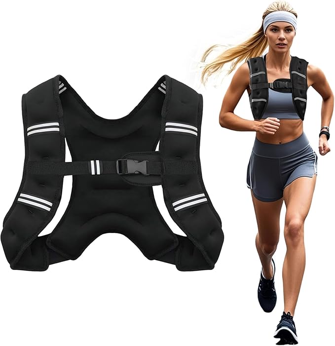 PACEARTH Weighted Vest Adjustable Workout Vest for Running Training and Fitness - with 8 lb | Sold by Uncle Wiener's Wholesale