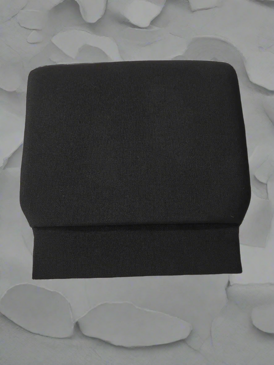 padded-gray-church-chair-seat-top-view
