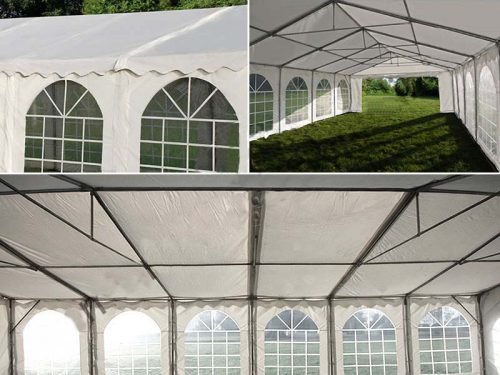 PAGODA & MARQUEE PREMIUM PVC COMMERCIAL - GRADE HEAVY - DUTY PARTY TENT – EVENT, WEDDING, OUTDOOR SHELTER - with 20X40 Marquee Party Tent Commercial Grade | Sold by Uncle Wiener's Wholesale