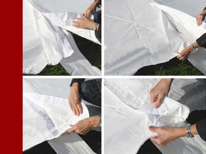 PAGODA & MARQUEE PREMIUM PVC COMMERCIAL - GRADE HEAVY - DUTY PARTY TENT – EVENT, WEDDING, OUTDOOR SHELTER - with 20X60 FT PVC CLEAR COMMERCIAL GRADE PARTY TENT | Sold by Uncle Wiener's Wholesale