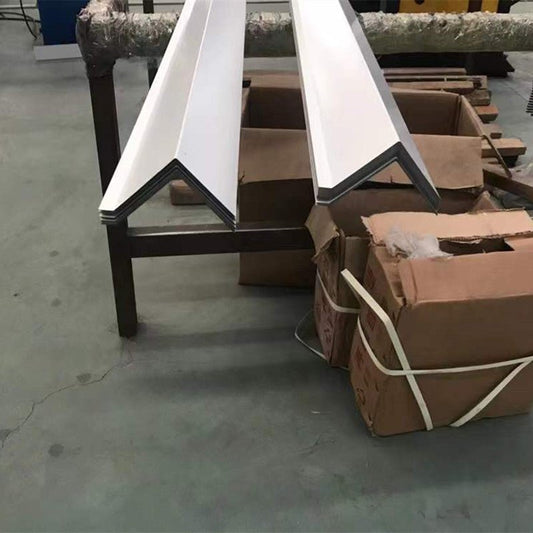 Painted Steel Roof Drip Edge Flashing White 10 Ft Residential Commercial - with 1 - 3/8" × 1 - 3/8" × 10 ft | Sold by Uncle Wiener's Wholesale