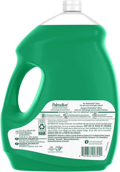 Palmolive Essential Clean Dish Soap – Original Scent, 4.27 L - with | Sold by Uncle Wiener's Wholesale