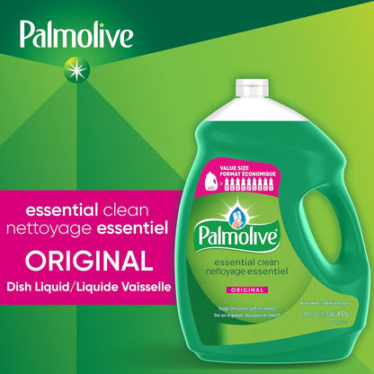 Palmolive Essential Clean Dish Soap – Original Scent, 4.27 L - with | Sold by Uncle Wiener's Wholesale
