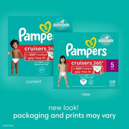 Pampers Cruisers 360 Pull - On Baby Diapers Size 4, 108 Count (Select for More Options) - with White | Sold by Uncle Wiener's Wholesale