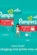 Pampers Cruisers 360° Fit Pull on diapers, size 4, 108 count, Disposable Diapers with Stretchy Waistband - with | Sold by Uncle Wiener's Wholesale