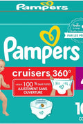 Pampers Cruisers 360° Fit Pull on diapers, size 4, 108 count, Disposable Diapers with Stretchy Waistband - with | Sold by Uncle Wiener's Wholesale