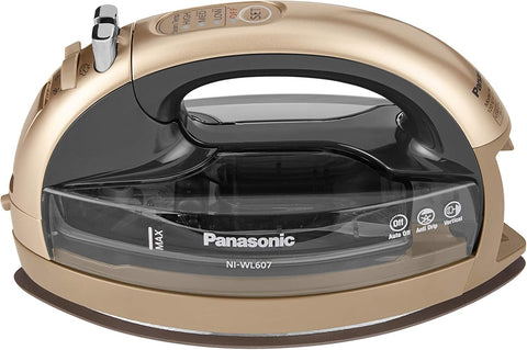 Panasonic NIWL607N Cordless 360 Freestyle Steam/Dry Iron, Champagne - with | Sold by Uncle Wiener's Wholesale