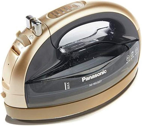 Panasonic NIWL607N Cordless 360 Freestyle Steam/Dry Iron, Champagne - with | Sold by Uncle Wiener's Wholesale