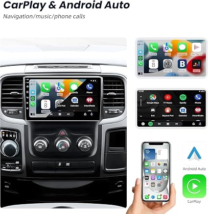 PASYRTM 9-Inch Android 13 Car Stereo for Dodge Ram 1500 2500 3500 (2013–2018) – Wireless Apple CarPlay & Android Auto, 4GB RAM, 32GB Storage, GPS Navigation & Backup Camera - Electronics with | Sold by Uncle Wiener's Wholesale