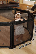 Patywaga Extra Wide Baby Gate Playpen with Heat - Resistant Mesh,3 Panel Foldable Baby Fence,Indoor/Outdoor Safety Barrier,Dog Playpen & Fireplace Gate - with | Sold by Uncle Wiener's Wholesale