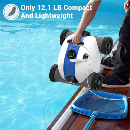 PAXCESS Robotic Pool Cleaner – Wired Automatic Pool Vacuum with Dual Drive Motors PAXHJ1008POOL - with | Sold by Uncle Wiener's Wholesale