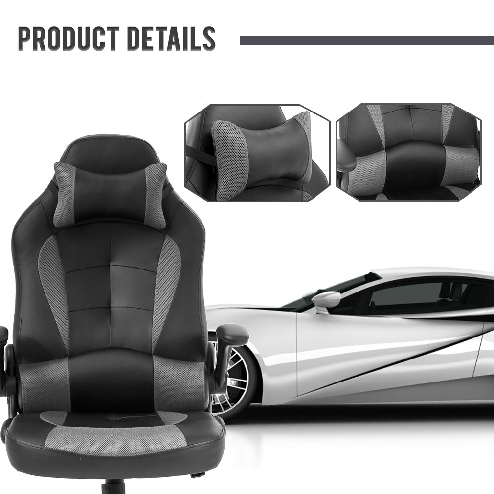 Black Massage Gaming Chair – Front View

Ergonomic Gaming Chair – Reclined Setup

PU Leather Chair with Lumbar Support – Side View

Massage Chair with Remote Control – Usage Demo

High-Back Racing Style Gaming Chair – Full Features Display