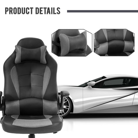 Black Massage Gaming Chair – Front View

Ergonomic Gaming Chair – Reclined Setup

PU Leather Chair with Lumbar Support – Side View

Massage Chair with Remote Control – Usage Demo

High-Back Racing Style Gaming Chair – Full Features Display